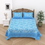 UTSAV PURE COTTON BEDSHEET WITH TWO REVERSIBLE PILLOW COVERS