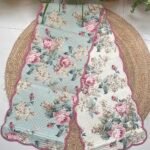 EDEN BLOOM REVERSIBLE QUILTED COTTON RUNNER