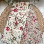 EDEN BLOOM REVERSIBLE QUILTED COTTON RUNNER (16" x 72")