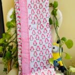 PINK PENGUIN HANDBLOCK PRINTED REVERSIBLE MULMUL BABY QUILT | COMFORTER