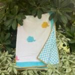 HAND BLOCK PRINTED REVERSIBLE MULMUL BABY DOHAR