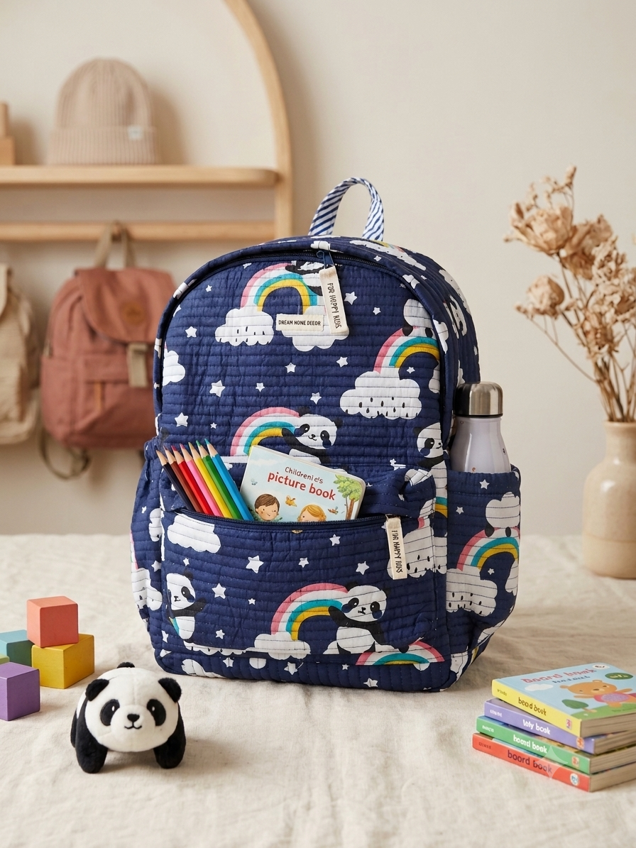 Handmade Quilted Cotton Backpack