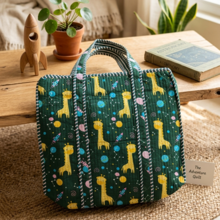 Handmade Quilted Cotton Tote Bag