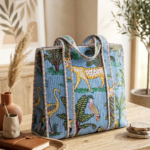 Handmade Quilted Cotton Tote Bag