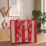 Handmade Quilted Cotton Mini Tote Bag