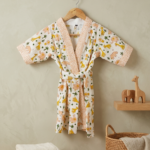 HANDBLOCK PURE COTTON KIDS BATHROBE