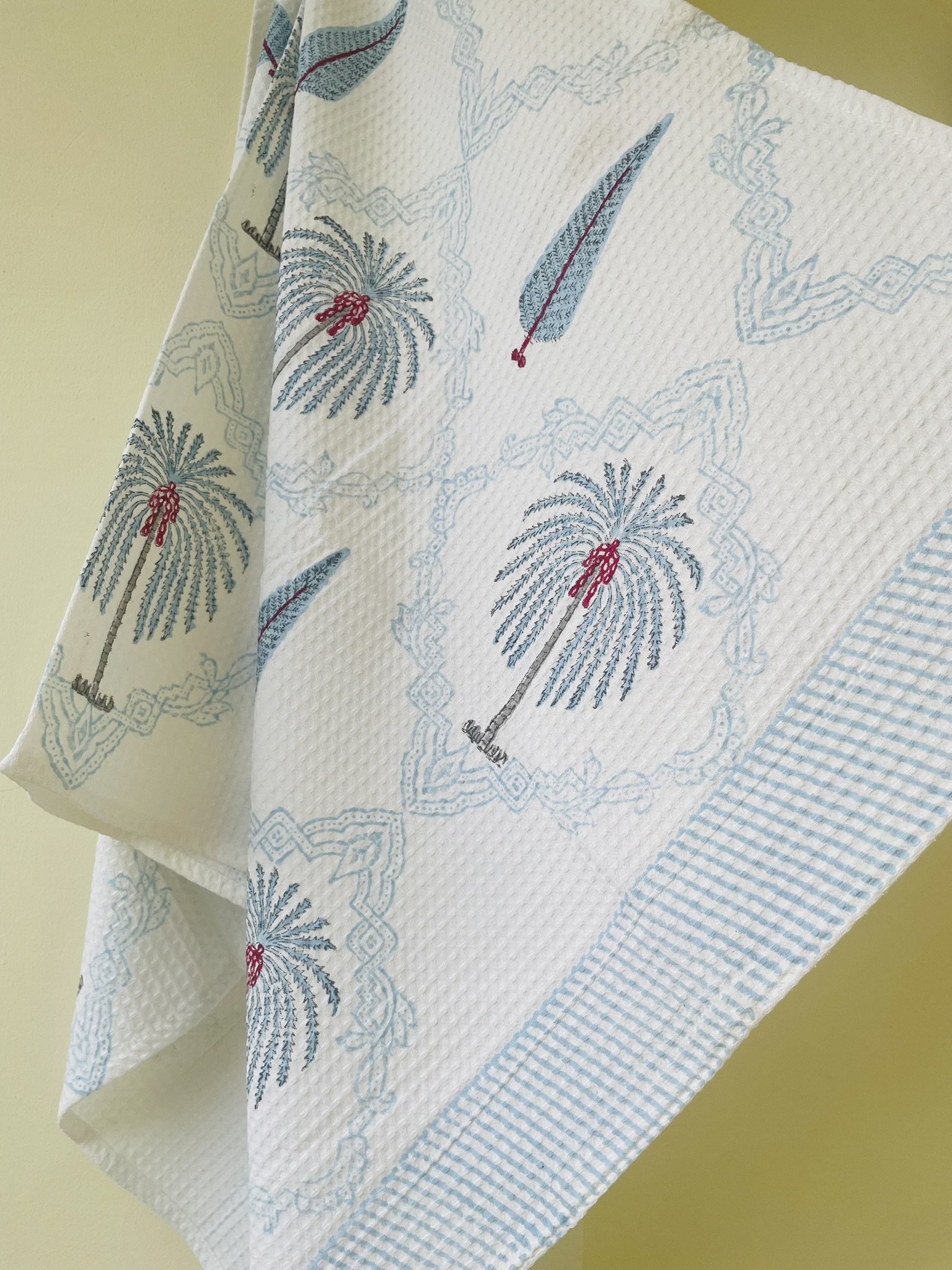 Hand Block Printed Pure Cotton Bath Towels | Premium Indian Artisan Design - Image 4
