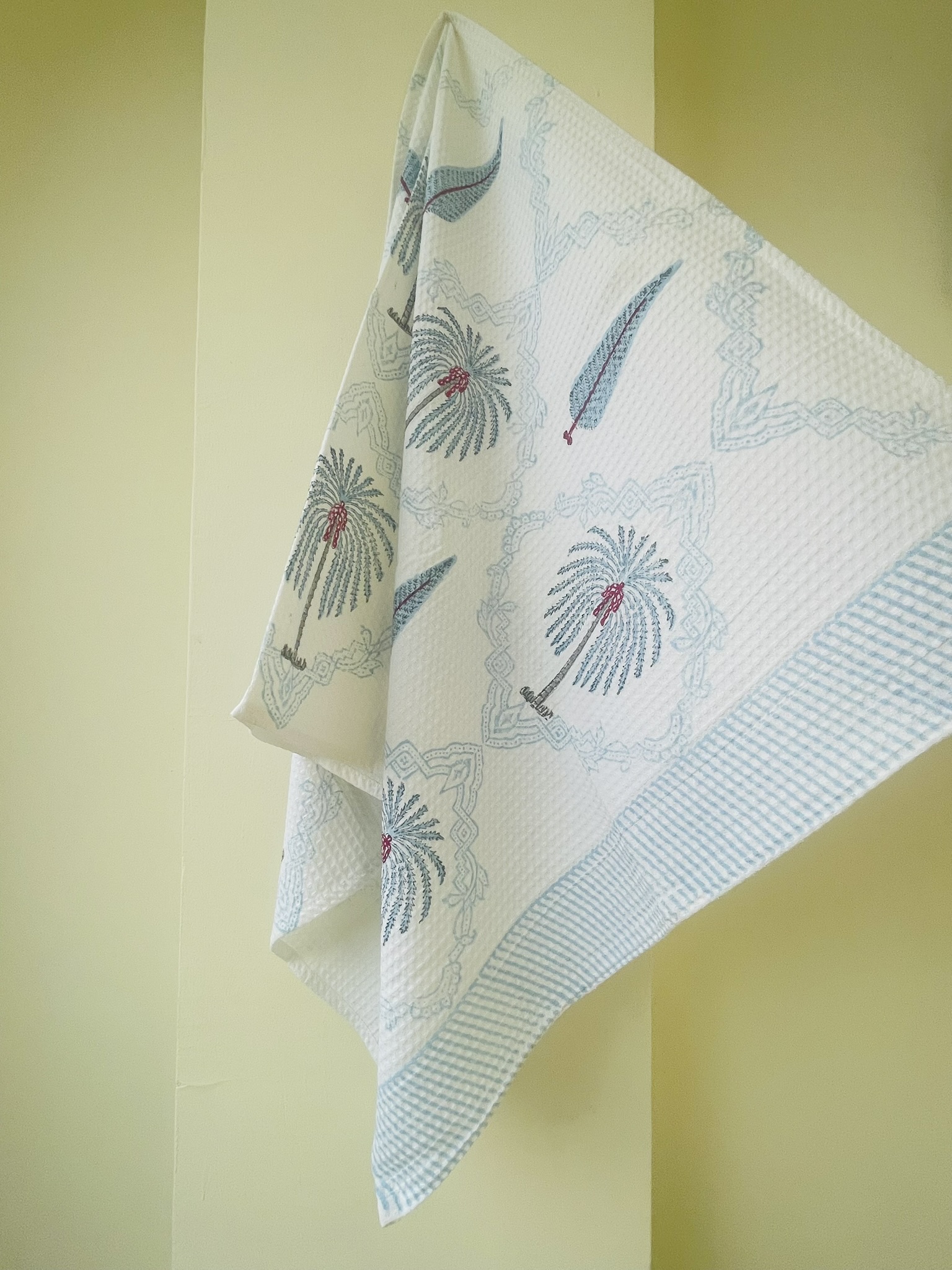 Hand Block Printed Pure Cotton Bath Towels | Premium Indian Artisan Design - Image 3