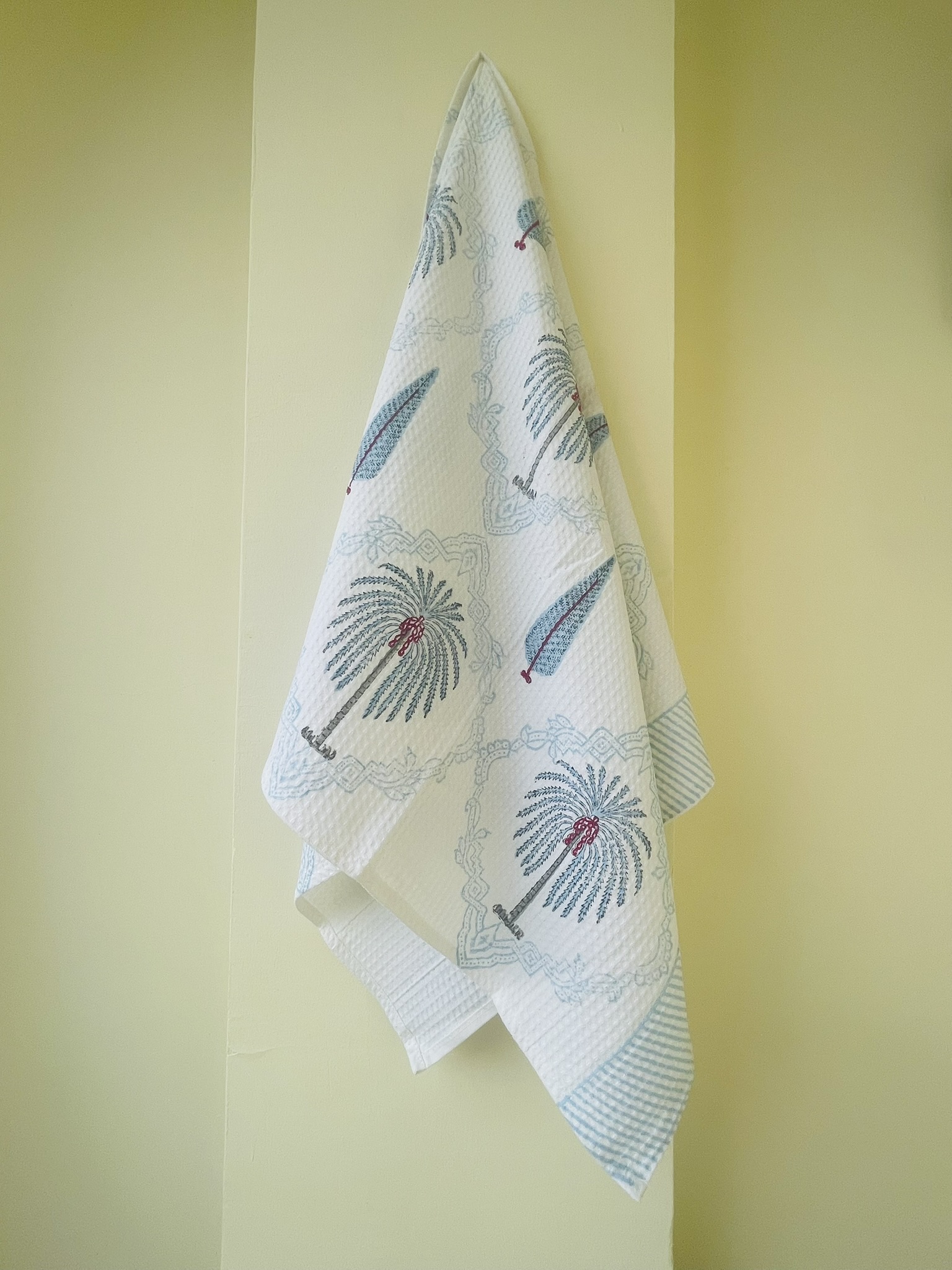 Hand Block Printed Pure Cotton Bath Towels | Premium Indian Artisan Design - Image 2