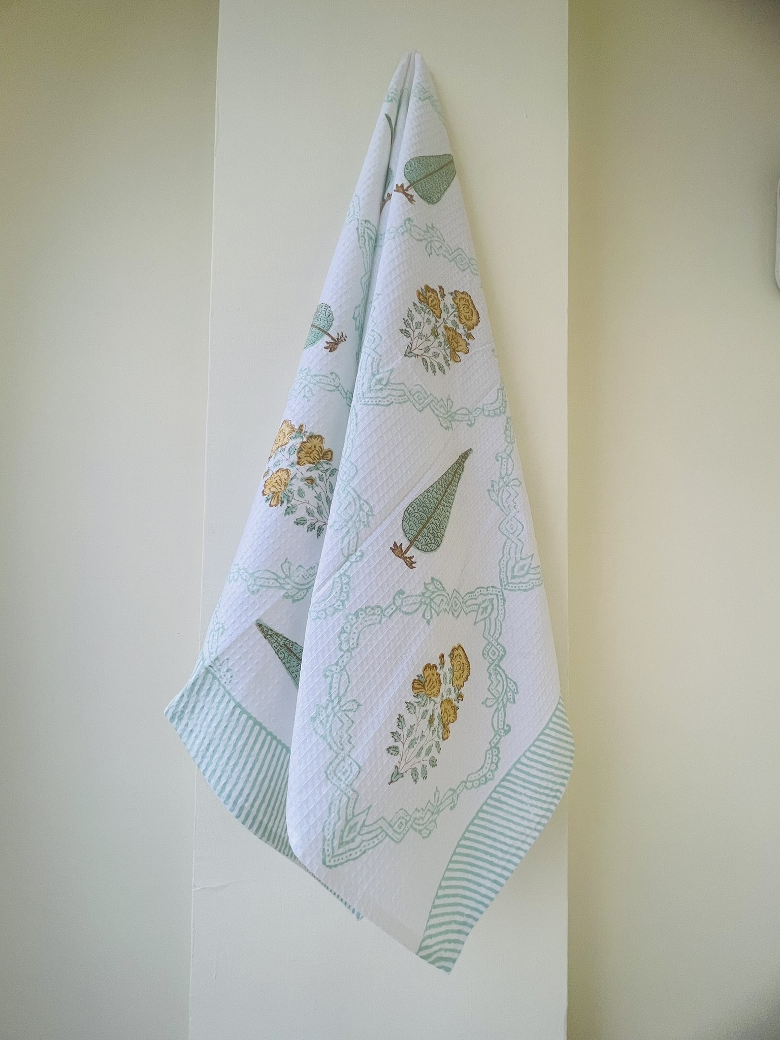 Hand Block Printed Pure Cotton Bath Towels | Premium Indian Artisan Design - Image 4