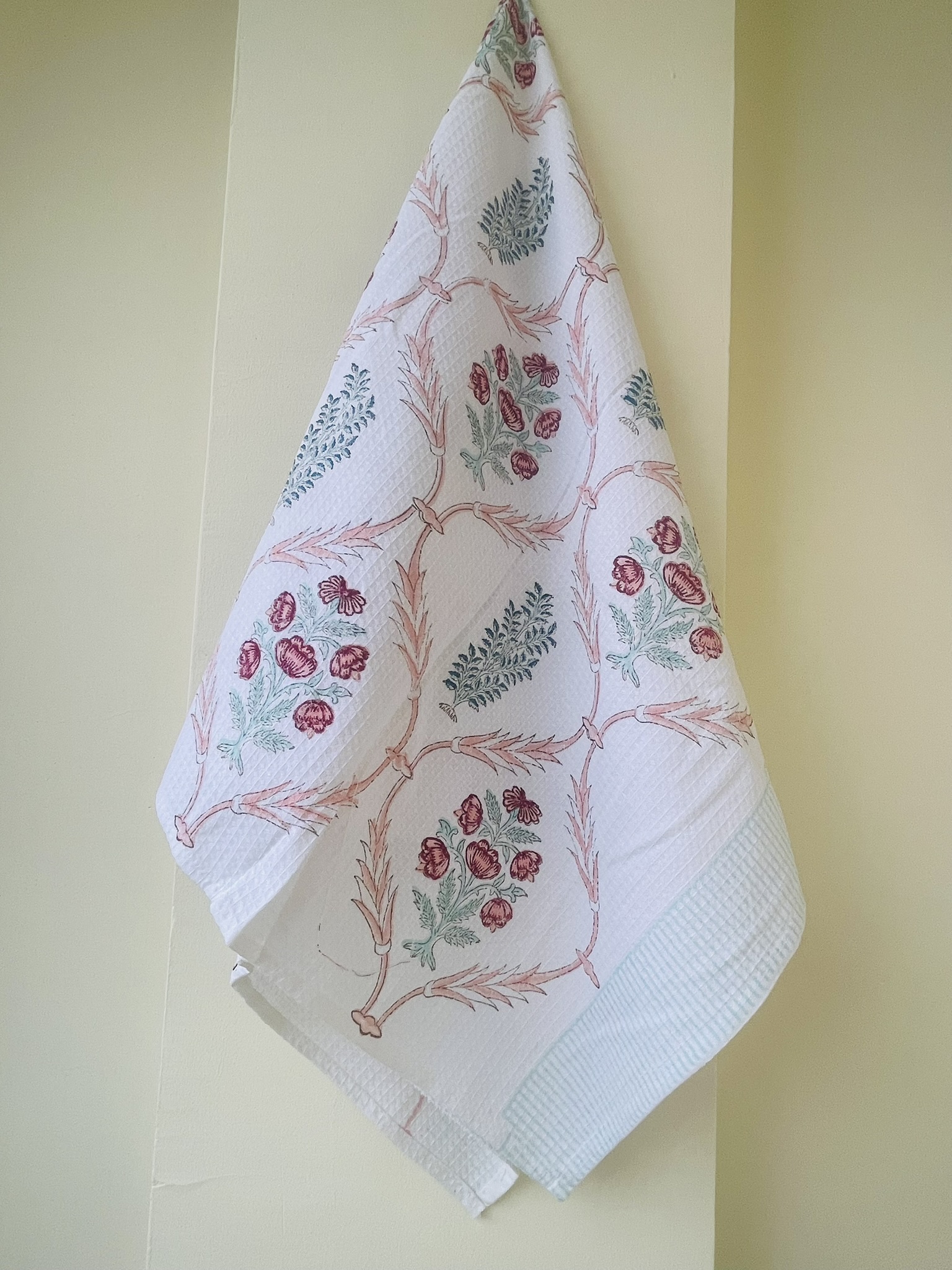 Hand Block Printed Pure Cotton Bath Towels | Premium Indian Artisan Design - Image 4