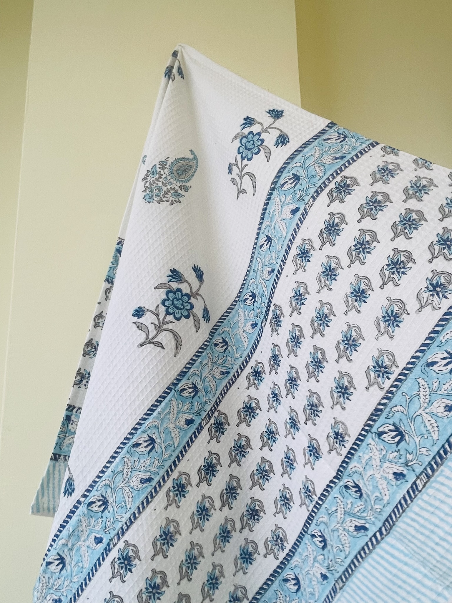 Hand Block Printed Pure Cotton Bath Towels | Premium Indian Artisan Design - Image 3