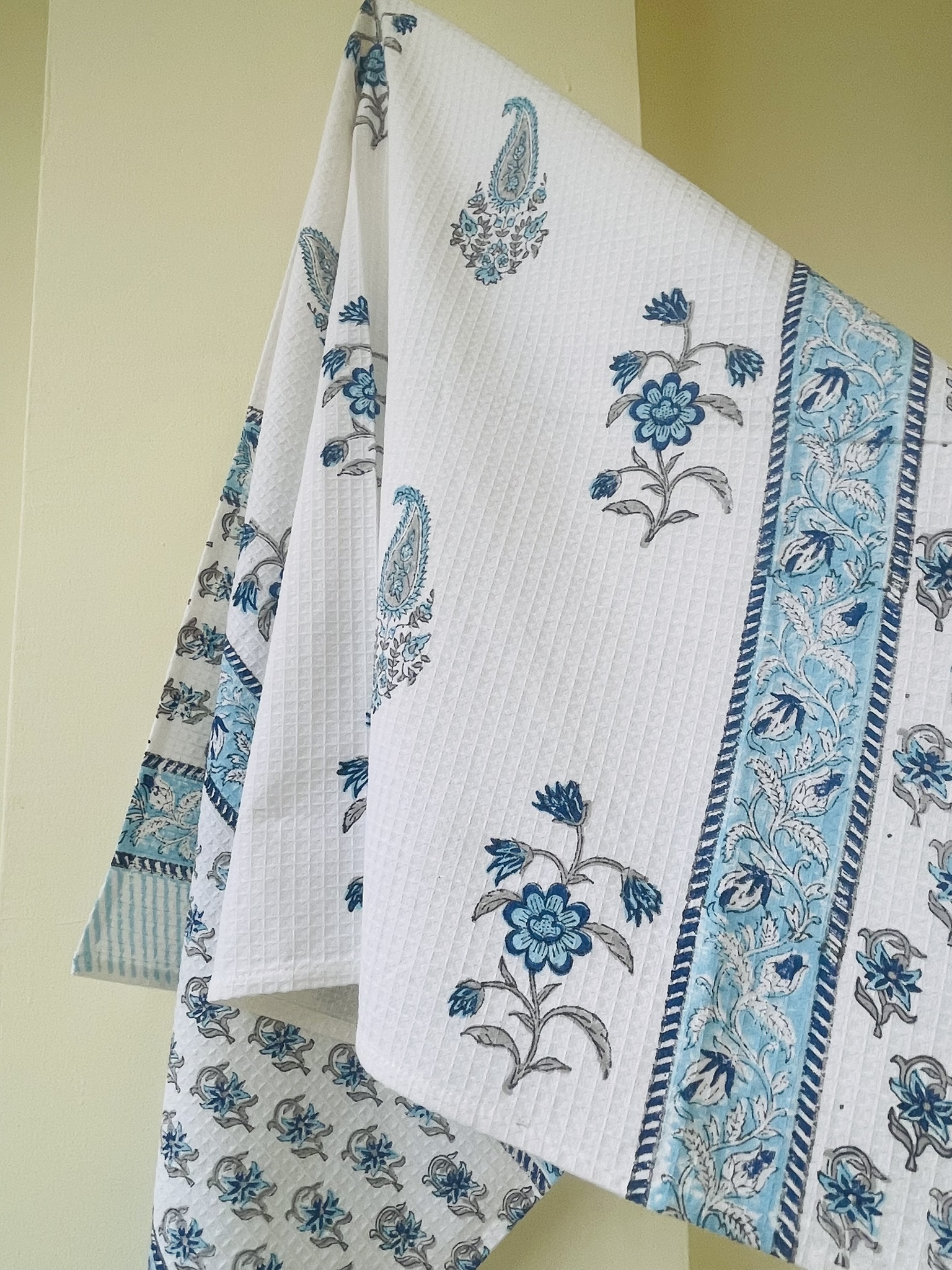 Hand Block Printed Pure Cotton Bath Towels | Premium Indian Artisan Design - Image 4