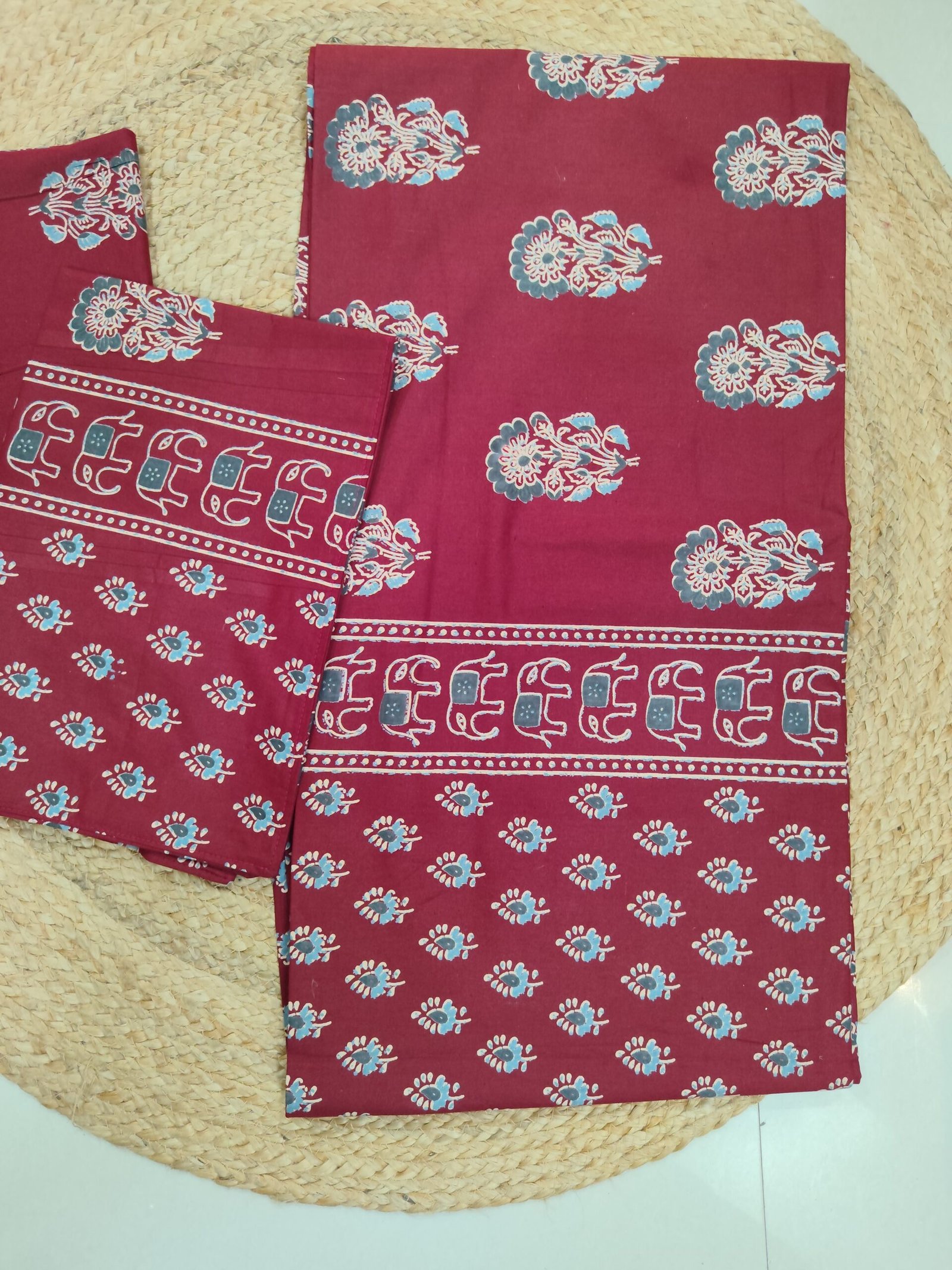 Anaya - Red Bedsheet (108x108 Inches) - Image 3