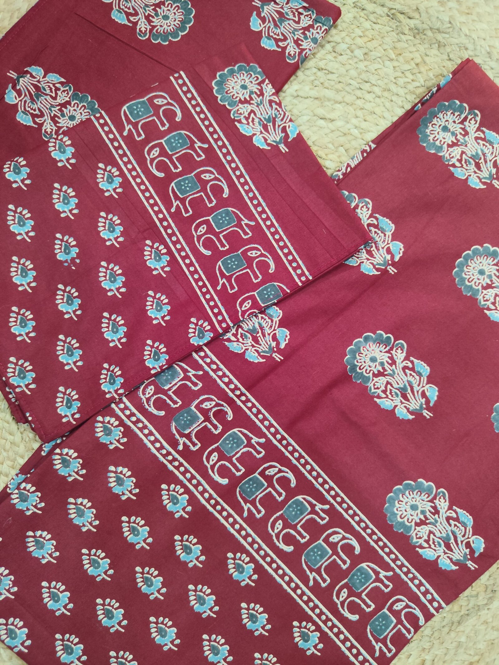 Anaya - Red Bedsheet (108x108 Inches) - Image 4