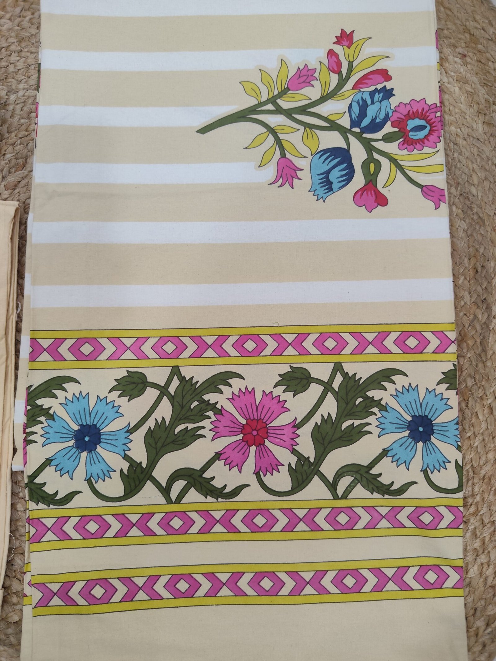 Meher - Beige Bedsheet (108x108 Inches) - Image 4