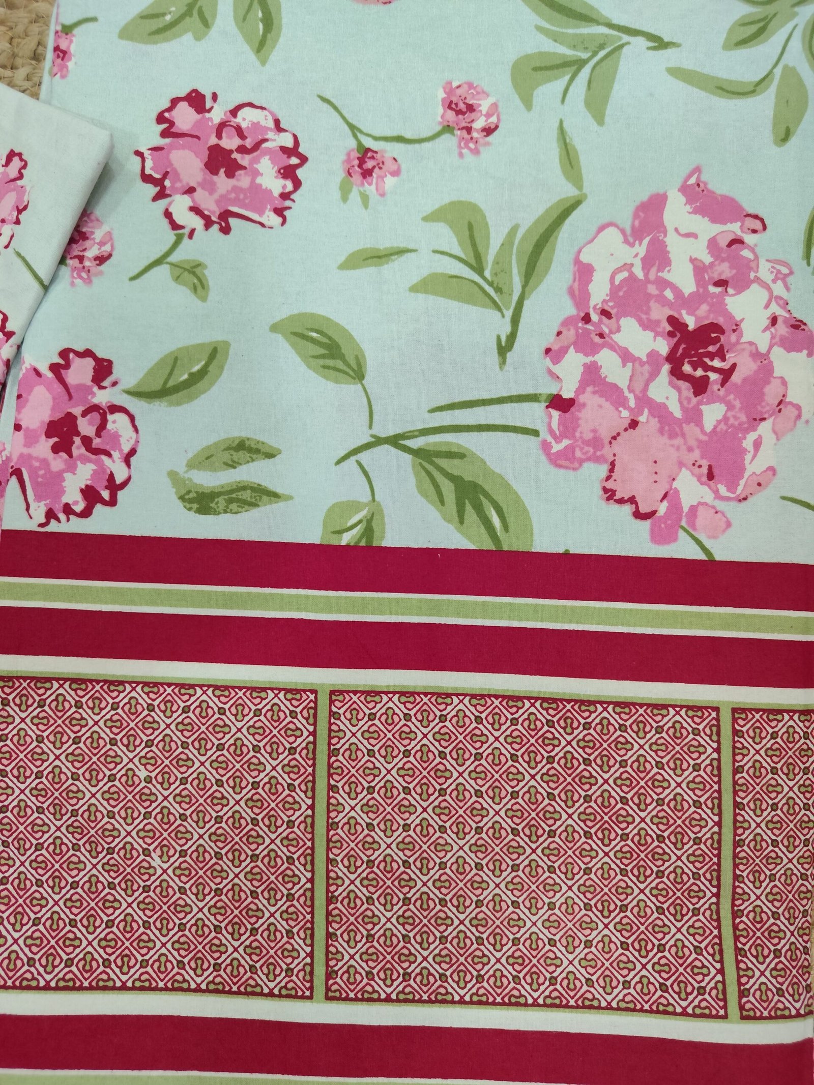 Heer - Pink Bedsheet (108x108 Inches) - Image 3