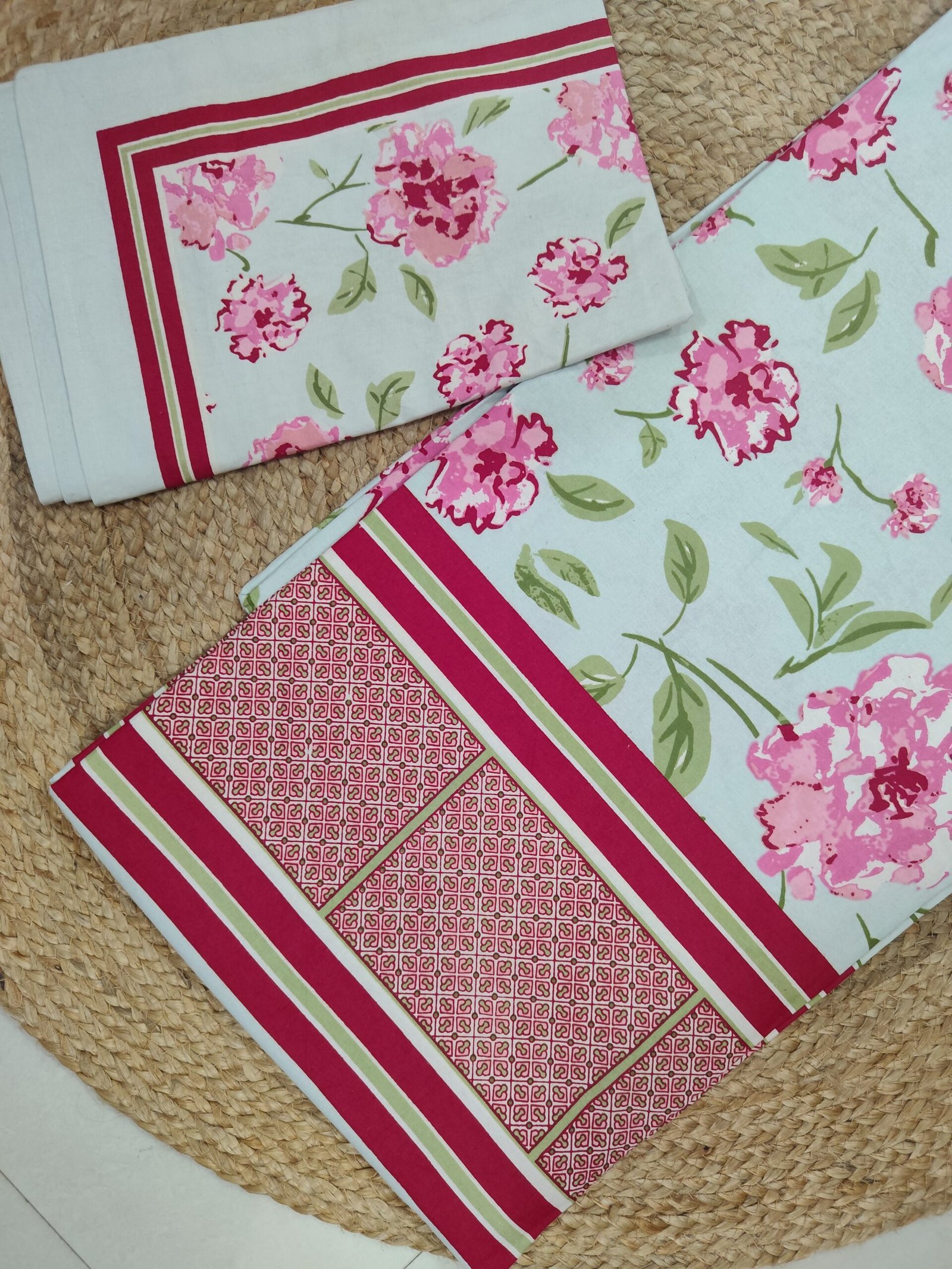 Heer - Pink Bedsheet (108x108 Inches) - Image 2