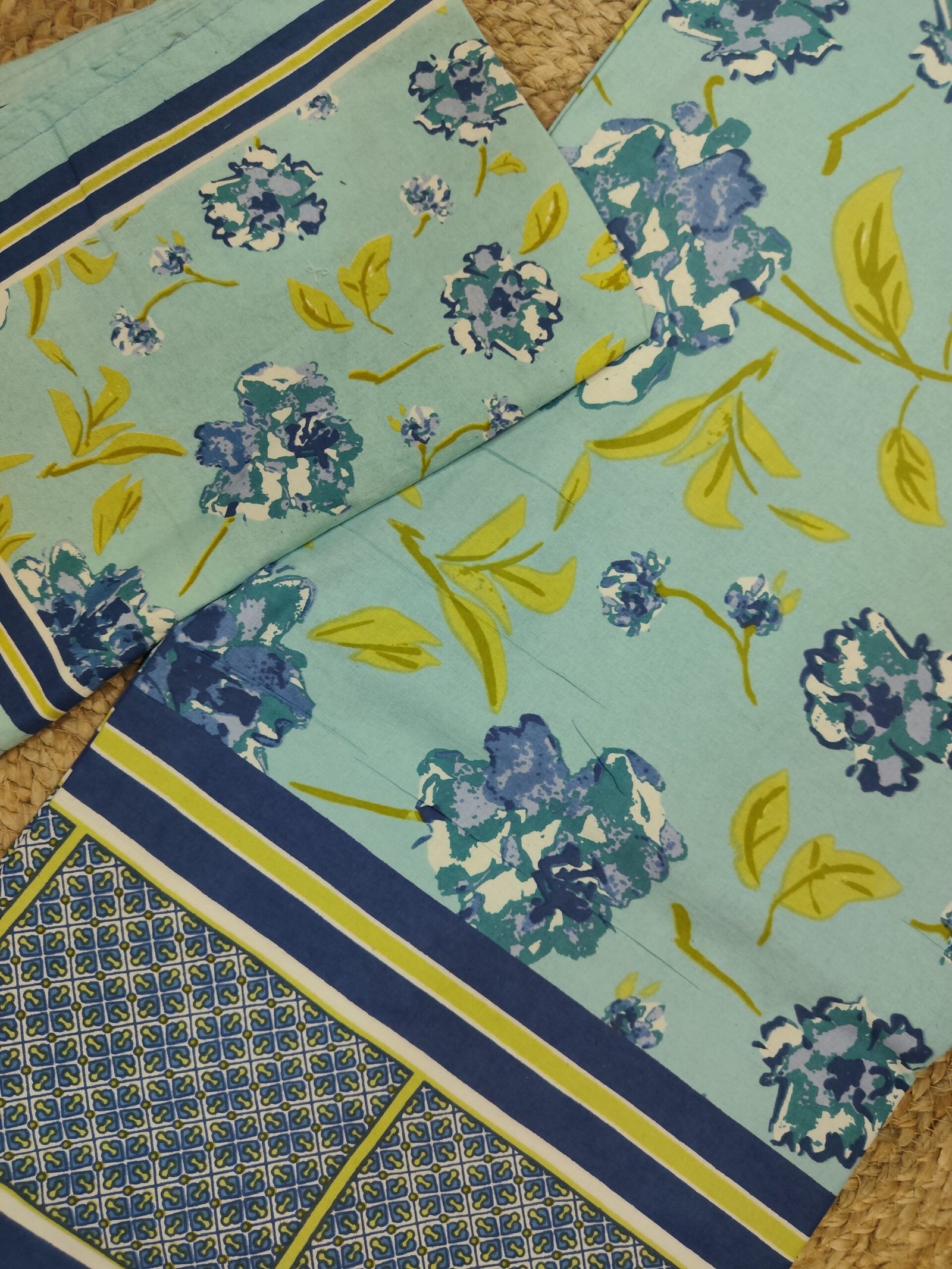 Heer - Blue Bedsheet (108x108 Inches) - Image 3