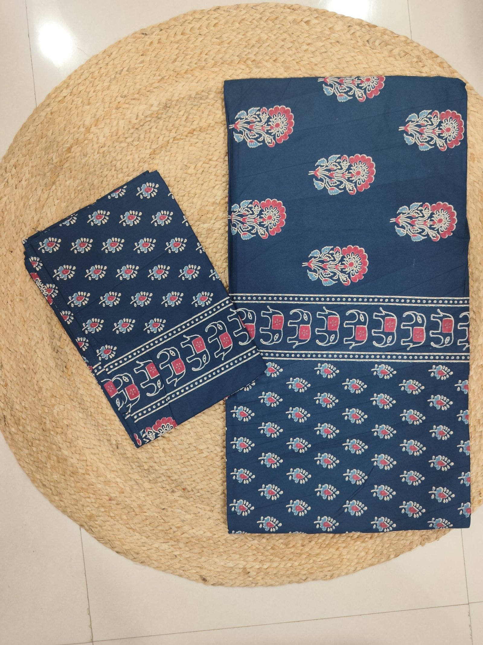 Anaya - Blue Bedsheet (108x108 Inches) - Image 2