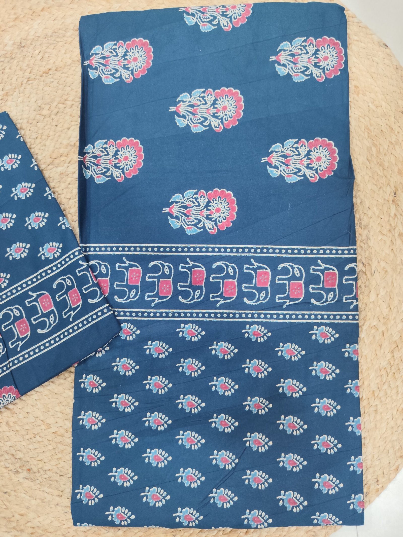 Anaya - Blue Bedsheet (108x108 Inches) - Image 5