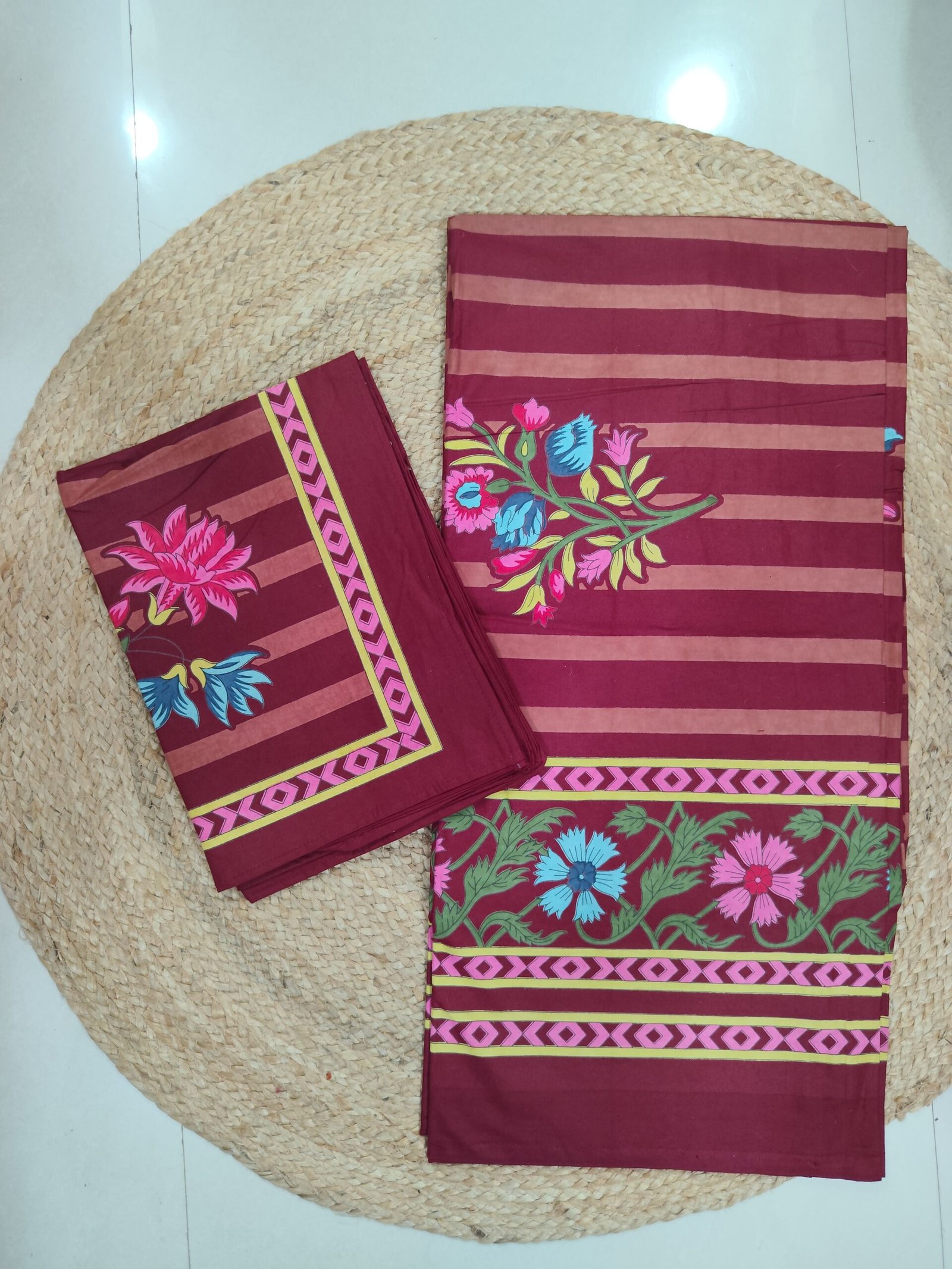 Meher - Red Bedsheet (108x108 Inches) - Image 2