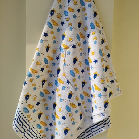 SPACE COTTON KIDS BATH TOWEL