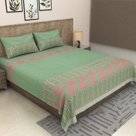 Kaya - Pista Bedsheet (108x108 Inches)