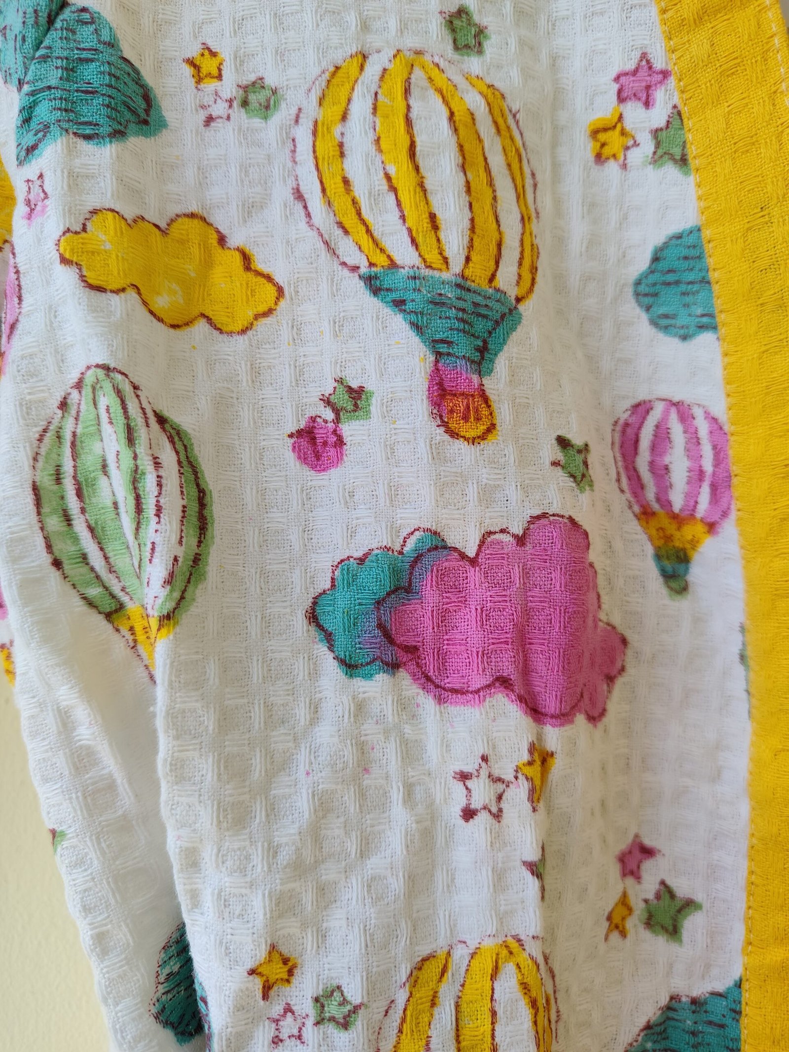 HOT AIR BALLOON HANDBLOCK PURE COTTON KIDS BATHROBE - Image 6
